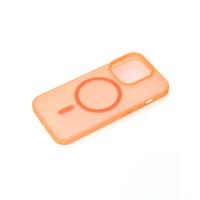 Силіконовий чохол SOFT MATT з підтримкою MagSafe для iPhone 15 Pro orange