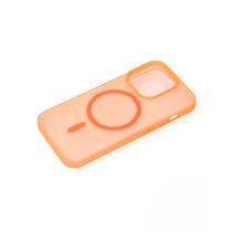 Силиконовый чехол SOFT MATT с поддержкой MagSafe для iPhone 15 Pro orange