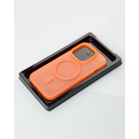Силіконовий чохол SOFT MATT з підтримкою MagSafe для iPhone 15 Pro orange