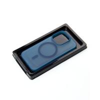 Силиконовый чехол SOFT MATT с поддержкой MagSafe для iPhone 15 Pro Max dark blue