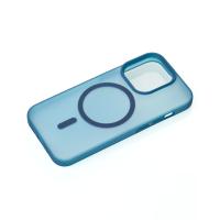 Силиконовый чехол SOFT MATT с поддержкой MagSafe для iPhone 15 Pro dark blue