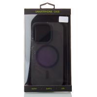 Силіконовий чохол SOFT MATT з підтримкою MagSafe для iPhone 15 Pro black