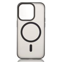 Силіконовий чохол SOFT MATT з підтримкою MagSafe для iPhone 15 Pro black