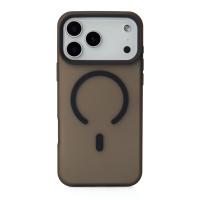 Силіконовий чохол SOFT MATT з підтримкою MagSafe для iPhone 17 Pro black