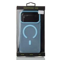 Силіконовий чохол SOFT MATT з підтримкою MagSafe для iPhone 17 Pro light blue