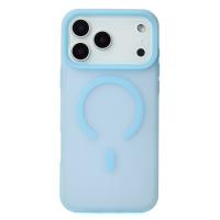 Силіконовий чохол SOFT MATT з підтримкою MagSafe для iPhone 17 Pro light blue