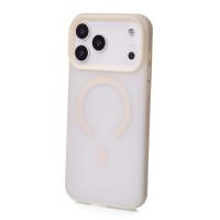 Силиконовый чехол SOFT MATT с поддержкой MagSafe для iPhone 17 Pro antique white