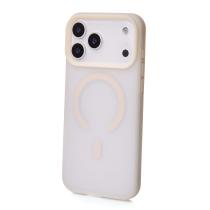 Силиконовый чехол SOFT MATT с поддержкой MagSafe для iPhone 17 Pro antique white