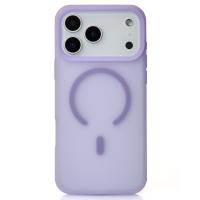 Силіконовий чохол SOFT MATT з підтримкою MagSafe для iPhone 17 Pro pale purple