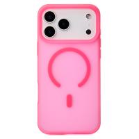 Силиконовый чехол SOFT MATT с поддержкой MagSafe для iPhone 17 Pro rose red