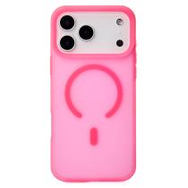Силиконовый чехол SOFT MATT с поддержкой MagSafe для iPhone 17 Pro rose red