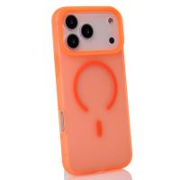 Силіконовий чохол SOFT MATT з підтримкою MagSafe для iPhone 17 Pro orange