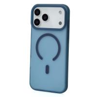 Силіконовий чохол SOFT MATT з підтримкою MagSafe для iPhone 17 Pro dark blue