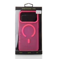 Силіконовий чохол SOFT MATT з підтримкою MagSafe для iPhone 17 Pro Max rose red