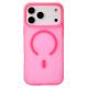 Силіконовий чохол SOFT MATT з підтримкою MagSafe для iPhone 17 Pro Max rose red
