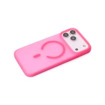 Силіконовий чохол SOFT MATT з підтримкою MagSafe для iPhone 17 Pro Max rose red
