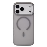 Силиконовый чехол SOFT MATT с поддержкой MagSafe для iPhone 17 Pro Max grey