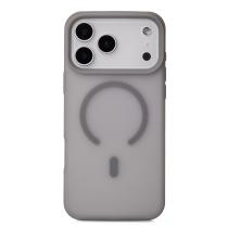 Силиконовый чехол SOFT MATT с поддержкой MagSafe для iPhone 17 Pro Max grey