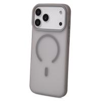 Силиконовый чехол SOFT MATT с поддержкой MagSafe для iPhone 17 Pro Max grey