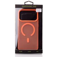 Силіконовий чохол SOFT MATT з підтримкою MagSafe для iPhone 17 Pro Max orange