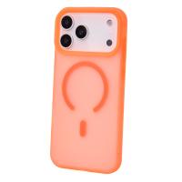 Силіконовий чохол SOFT MATT з підтримкою MagSafe для iPhone 17 Pro Max orange