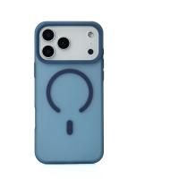 Силіконовий чохол SOFT MATT з підтримкою MagSafe для iPhone 17 Pro Max dark blue