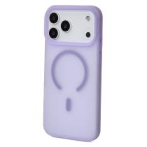 Силиконовый чехол SOFT MATT с поддержкой MagSafe для iPhone 17 Pro Max pale purple