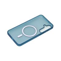 Силиконовый чехол SOFT MATT с поддержкой MagSafe для Samsung S25 FE dark blue