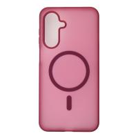 Силіконовий чохол SOFT MATT з підтримкою MagSafe для Samsung A17 cherry red