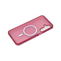 Силіконовий чохол SOFT MATT з підтримкою MagSafe для Samsung A17 cherry red