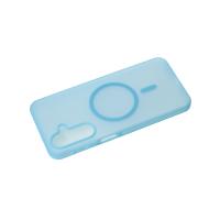 Силиконовый чехол SOFT MATT с поддержкой MagSafe для Samsung A17 light blue