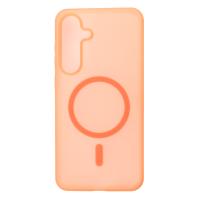 Силиконовый чехол SOFT MATT с поддержкой MagSafe для Samsung S25 FE orange
