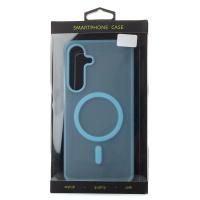 Силіконовий чохол SOFT MATT з підтримкою MagSafe для Samsung S25 FE light blue