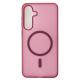 Силіконовий чохол SOFT MATT з підтримкою MagSafe для Samsung S25 FE cherry red