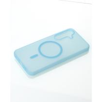 Силіконовий чохол SOFT MATT з підтримкою MagSafe для Samsung S24/S25 light blue