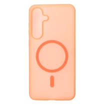 Силіконовий чохол SOFT MATT з підтримкою MagSafe для Samsung S24/S25 orange