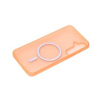 Силіконовий чохол SOFT MATT з підтримкою MagSafe для Samsung S24/S25 orange