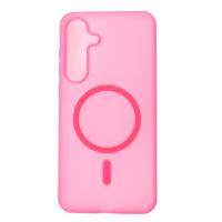 Силиконовый чехол SOFT MATT с поддержкой MagSafe для Samsung S24 Plus/S25 Plus rose red