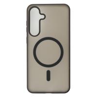 Силиконовый чехол SOFT MATT с поддержкой MagSafe для Samsung S24 Plus/S25 Plus black