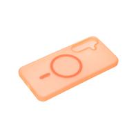 Силиконовый чехол SOFT MATT с поддержкой MagSafe для Samsung S24 Plus/S25 Plus orange