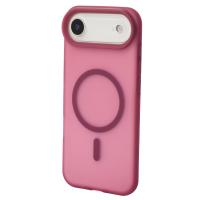 Силиконовый чехол SOFT MATT с поддержкой MagSafe для iPhone 17 AIR cherry red
