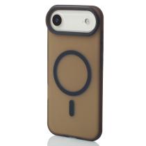 Силиконовый чехол SOFT MATT с поддержкой MagSafe для iPhone 17 AIR black