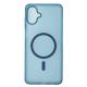 Силиконовый чехол SOFT MATT с поддержкой MagSafe для Samsung A07 dark blue