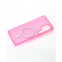 Силіконовий чохол SOFT MATT з підтримкою MagSafe для Samsung S24 Ultra rose red