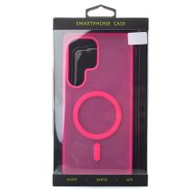 Силіконовий чохол SOFT MATT з підтримкою MagSafe для Samsung S24 Ultra rose red