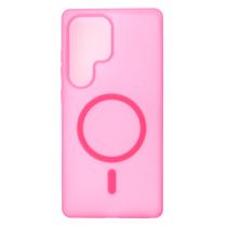 Силіконовий чохол SOFT MATT з підтримкою MagSafe для Samsung S24 Ultra rose red