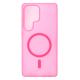 Силіконовий чохол SOFT MATT з підтримкою MagSafe для Samsung S24 Ultra rose red