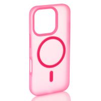 Силіконовий чохол SOFT MATT з підтримкою MagSafe для iPhone 16 Pro rose red