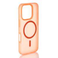 Силіконовий чохол SOFT MATT з підтримкою MagSafe для iPhone 16 Pro orange