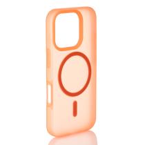 Силиконовый чехол SOFT MATT с поддержкой MagSafe для iPhone 16 Pro orange